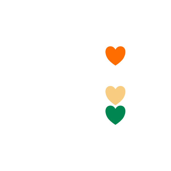 basicrum logo with heart